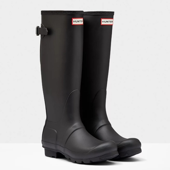 Hunter Shoes - Hunter Black Original Tall Matte Boots size 5